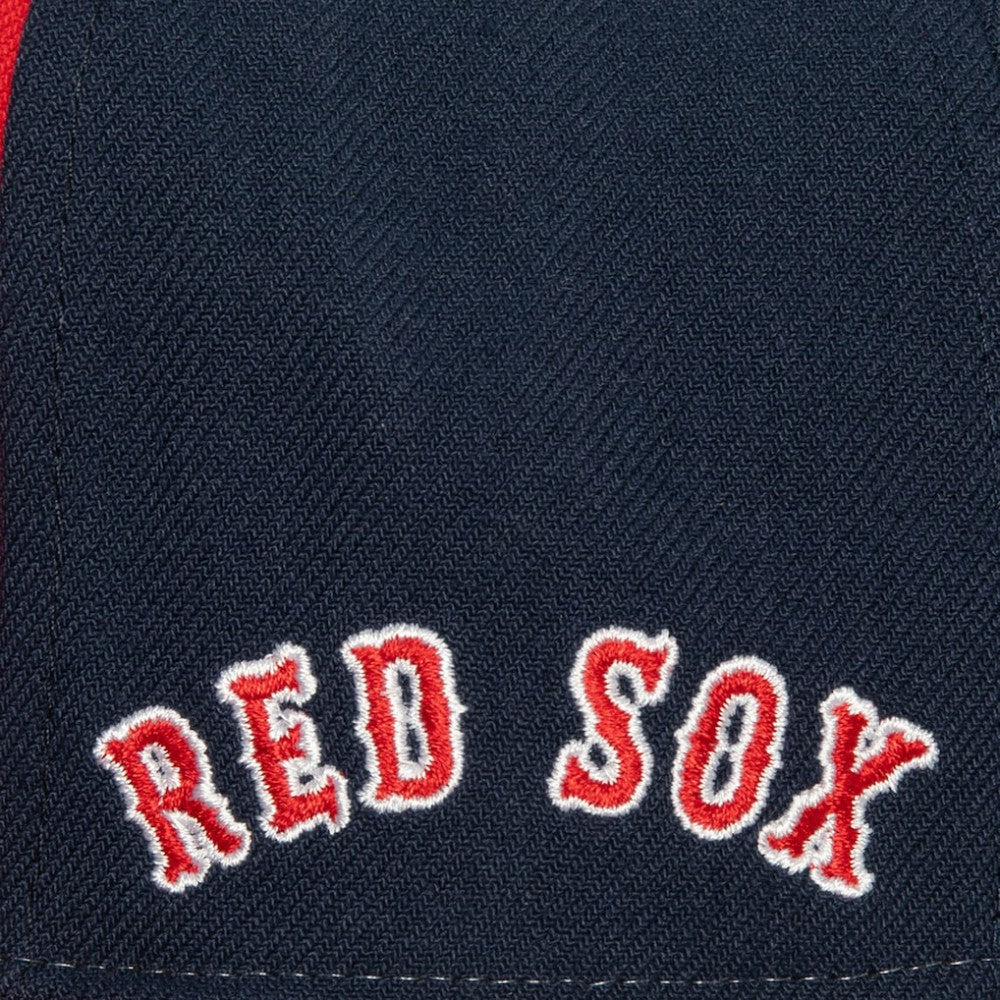 Boston Red Sox Bases Loaded Fitted Hat - Red/ | Mitchell & Ness