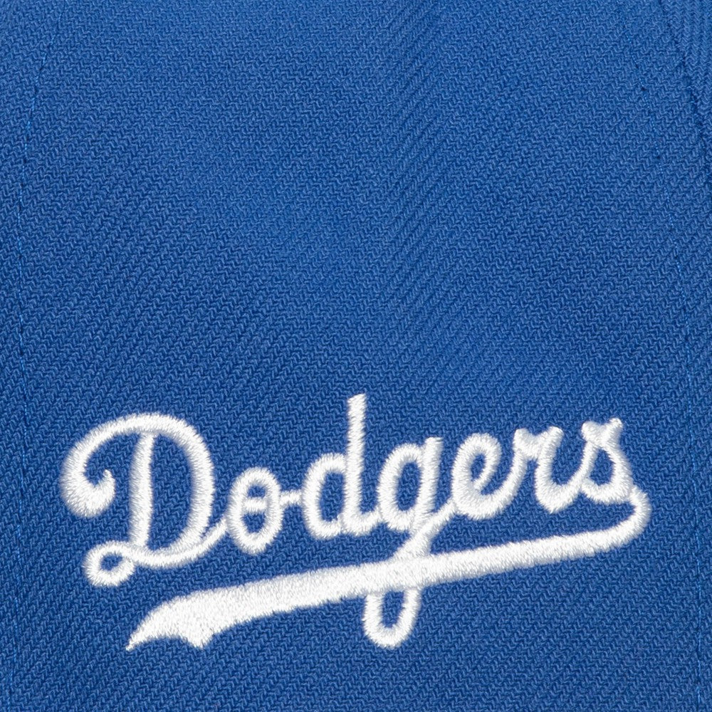 Los Angeles Dodgers Bases Loaded Fitted Hat - Royal/Gray | Mitchell & Ness