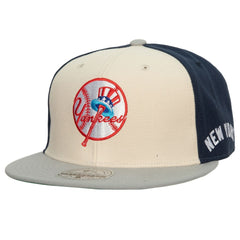 New York Yankees Yankee Stadium 50th Anniversary Homefield Fitted Hat - Cream/Gray | Mitchell & Ness