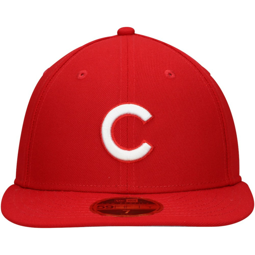 Chicago Cubs Low Profile 59FIFTY Fitted Hat - Scarlet | New Era