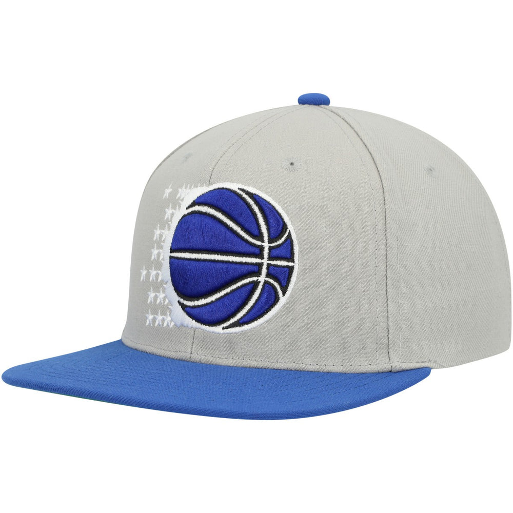 Orlando Magic Hardwood Classics Essentials 2.0 Snapback Hat - Gray/Blue | Mitchell & Ness outlet