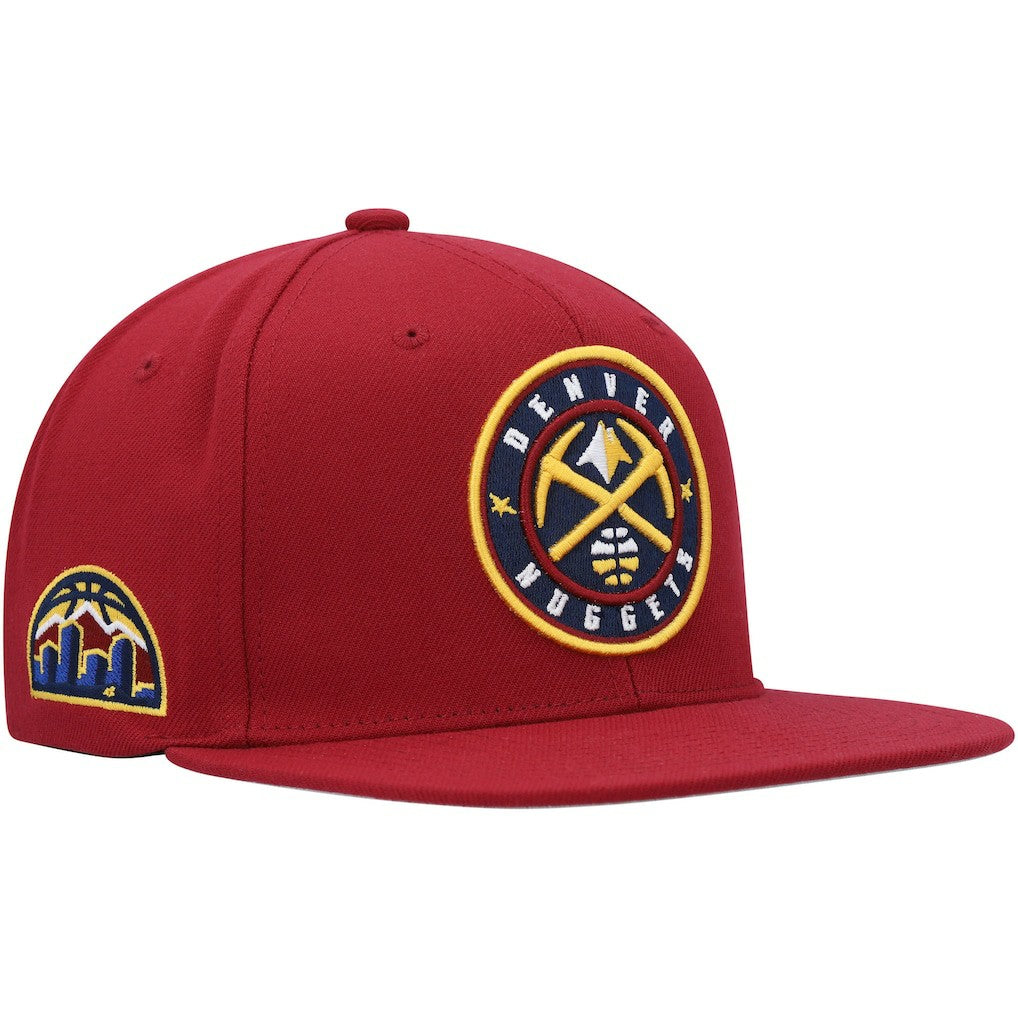 Denver Nuggets Side Core 2.0 Snapback Hat sale - Red | Mitchell & Ness on sale