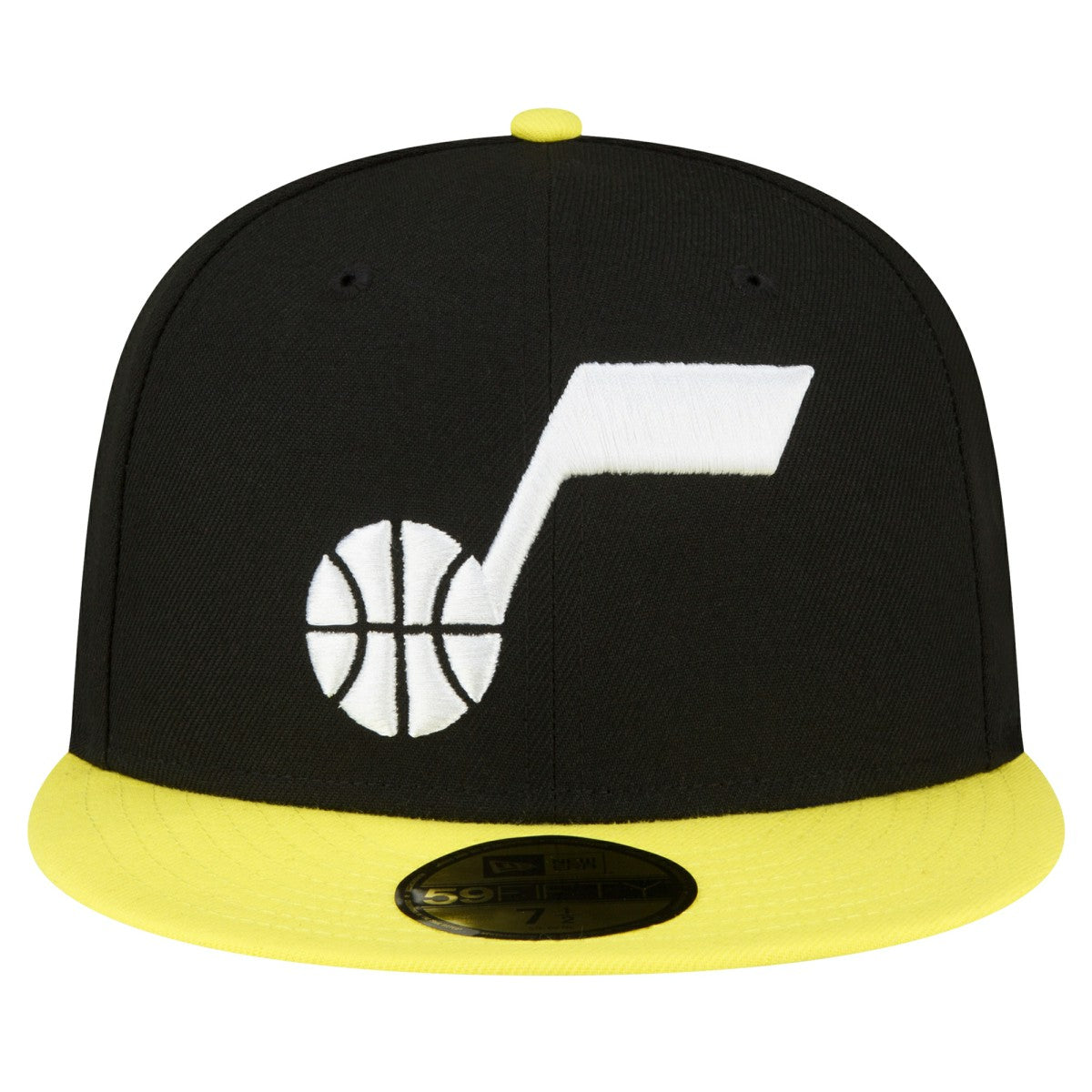 Utah Jazz 2-Tone 59FIFTY Fitted Hat - Black/Yellow | New Era sale