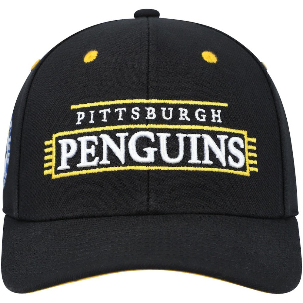 Pittsburgh Penguins Mitchell & Ness LOFI Pro Snapback Hat Black
