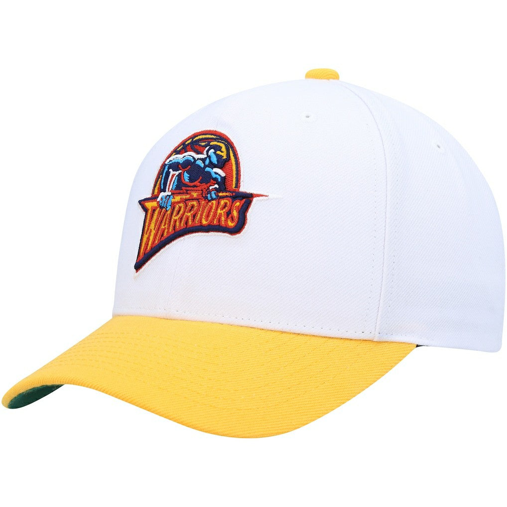 Golden State Warriors Hardwood Classics Core 2-Tone 2.0 Pro Snapback Hat sale - White/Gold | Mitchell & Ness shop