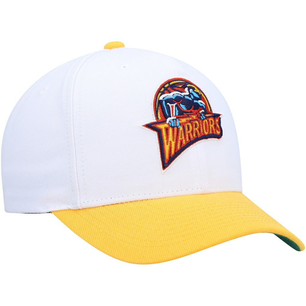Golden State Warriors Hardwood Classics Core 2-Tone 2.0 Pro Snapback Hat sale - White/Gold | Mitchell & Ness shop