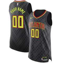 Atlanta Hawks Authentic Custom Jersey Black - Icon Edition | Nike outlet