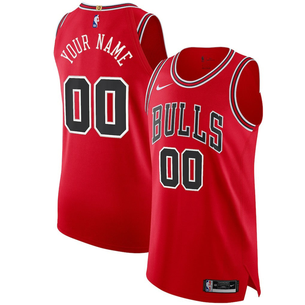 Chicago Bulls Authentic Custom Jersey Red sale - Icon Edition | Nike shop