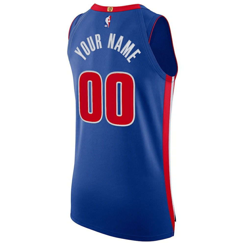 Detroit Pistons Authentic Custom Jersey Blue sale - Icon Edition | Nike discount