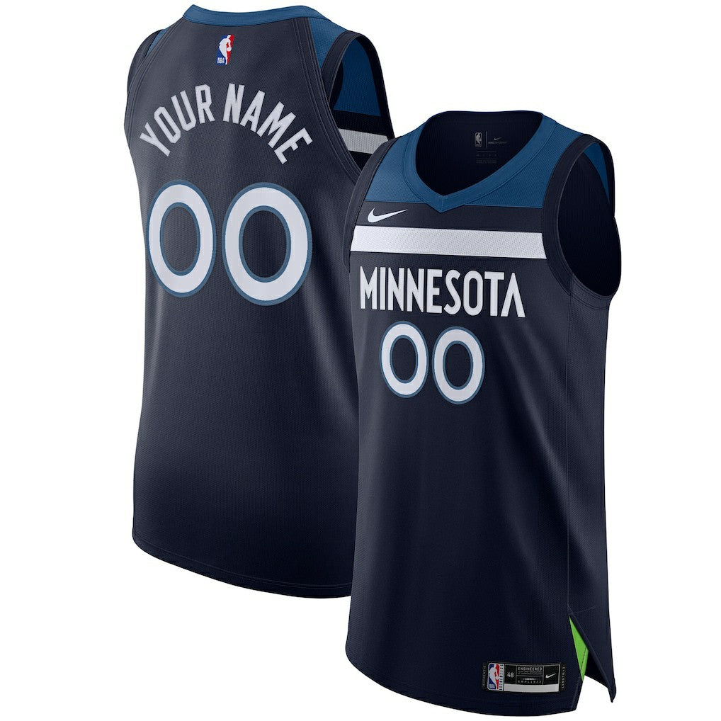Minnesota Timberwolves Authentic Custom Jersey Navy - Icon Edition | Nike outlet