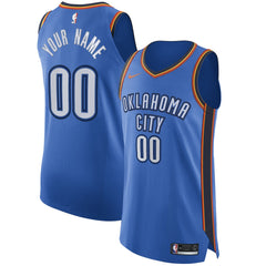 Oklahoma City Thunder Authentic Custom Jersey Blue - Icon Edition | Nike for sale