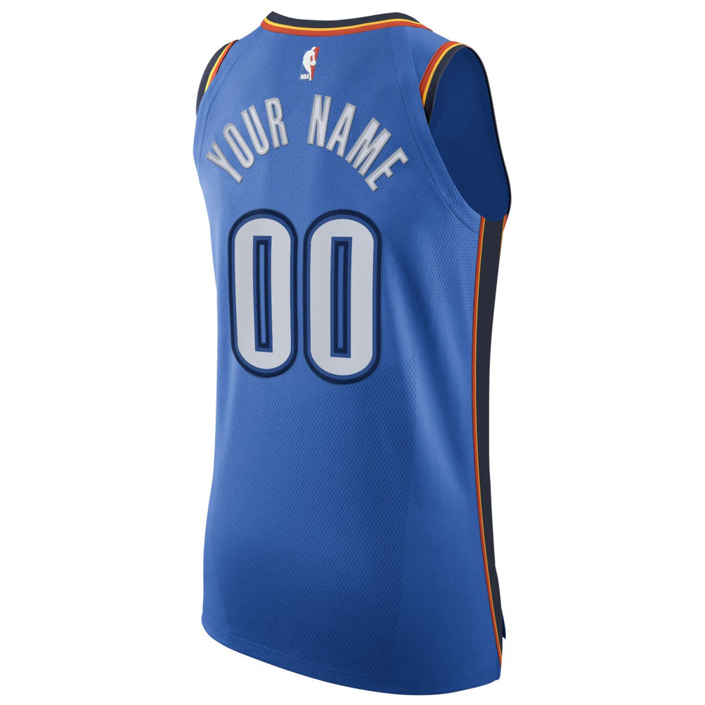 Oklahoma City Thunder Authentic Custom Jersey Blue - Icon Edition | Nike for sale