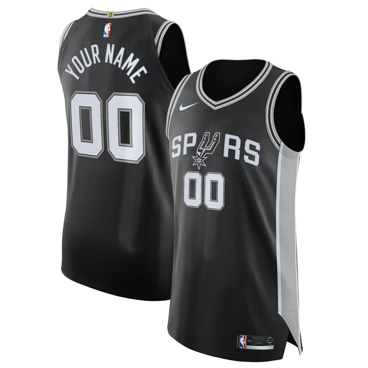 San Antonio Spurs Authentic Custom Jersey Black - Icon Edition | Nike online