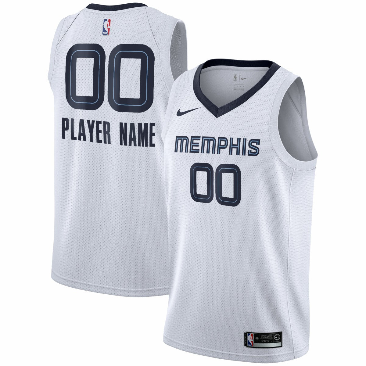Memphis Grizzlies 2020/21 Swingman Custom Jersey - Association Edition - White | Nike shop