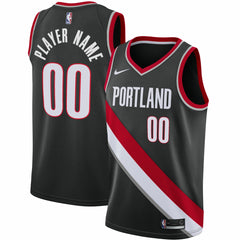 Portland Trail Blazers 2020/21 Swingman Custom Jersey - Icon Edition - Black | Nike for sale