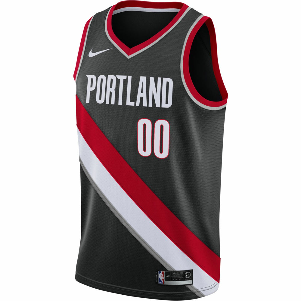 Portland Trail Blazers 2020/21 Swingman Custom Jersey - Icon Edition - Black | Nike for sale
