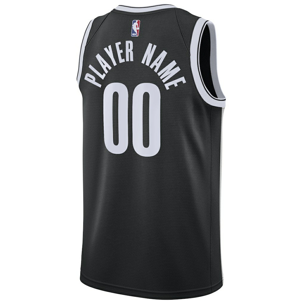 Brooklyn Nets Swingman Custom Jersey Black - Icon Edition | Nike shop