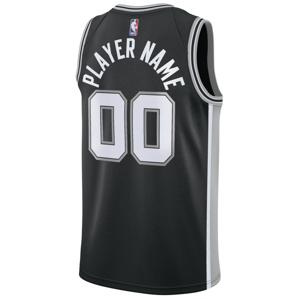 San Antonio Spurs Swingman Custom Jersey Black - Icon Edition | Nike on sale