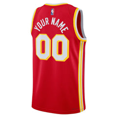 Atlanta Hawks Unisex Swingman Custom Jersey Red - Icon Edition | Nike cheap