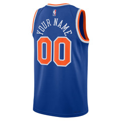 New York Knicks Unisex Swingman Custom Jersey Blue - Icon Edition | Nike outlet