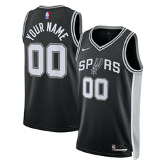 San Antonio Spurs Unisex Swingman Custom Jersey Black - Icon Edition | Nike cheap