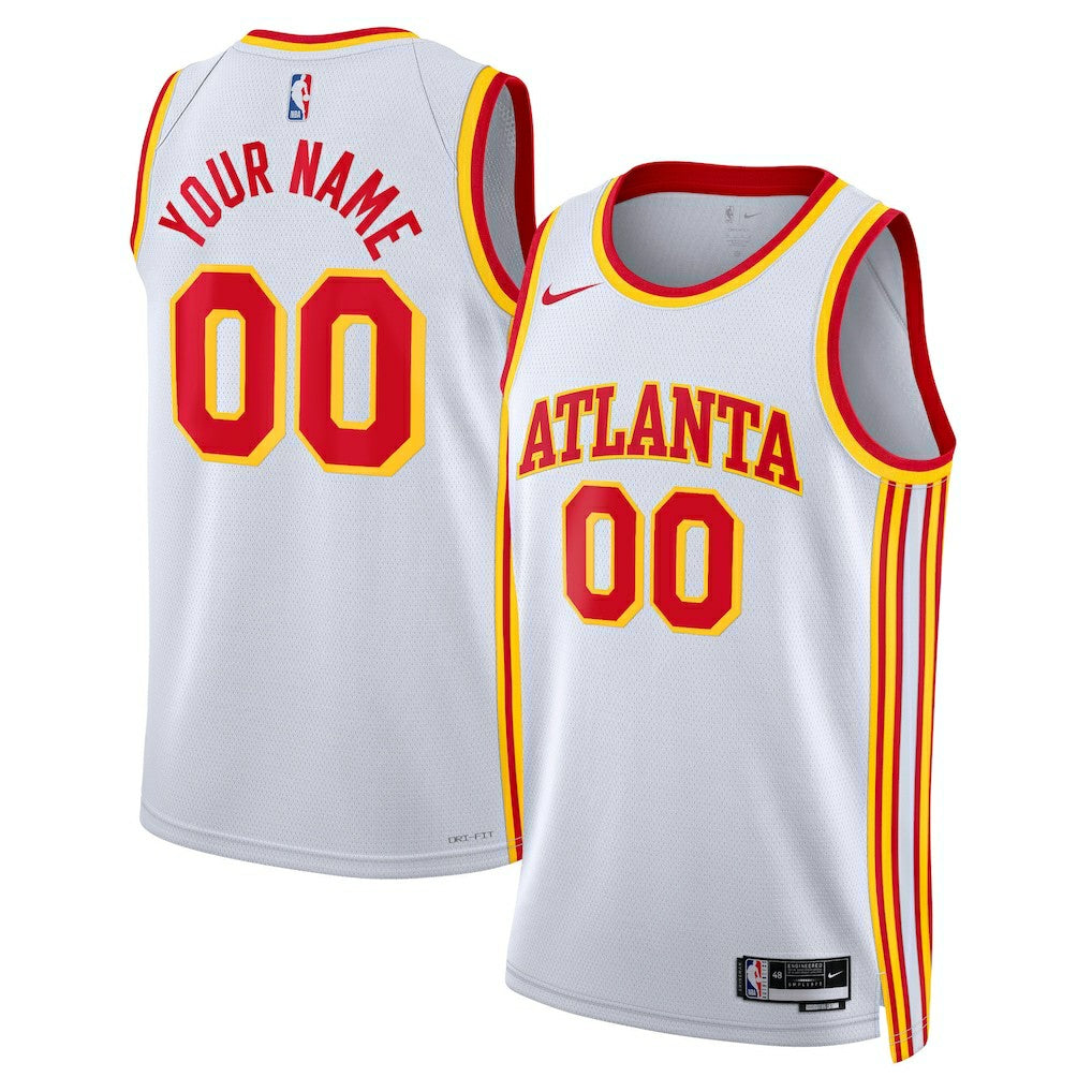Atlanta Hawks Unisex Swingman Custom Jersey White - Association Edition | Nike discount