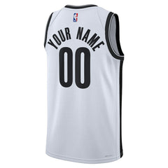Brooklyn Nets Unisex Swingman Custom Jersey White - Association Edition | Nike online