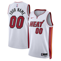 Miami Heat Unisex Swingman Custom Jersey White - Association Edition | Nike for sale