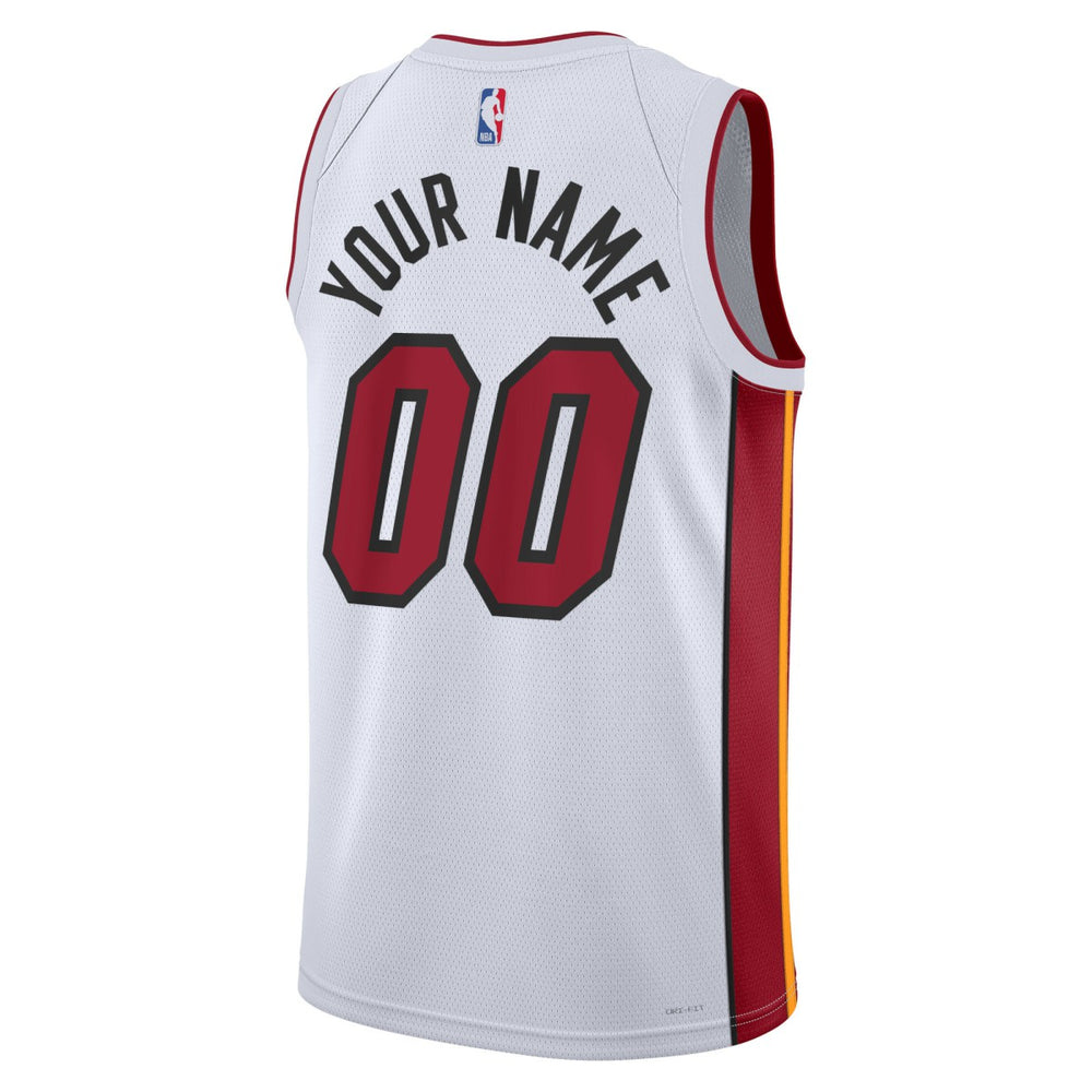 Miami Heat Unisex Swingman Custom Jersey White - Association Edition | Nike for sale
