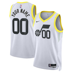 Utah Jazz Unisex Swingman Custom Jersey White - Association Edition | Nike shop