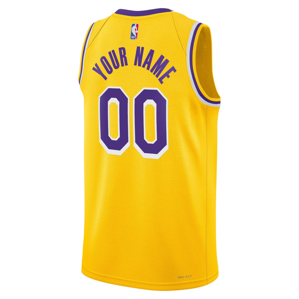 Los Angeles Lakers Unisex Swingman Custom Jersey Gold - Icon Edition | Nike cheap