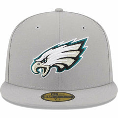 Philadelphia Eagles New Era Omaha 59FIFTY Fitted Hat - Gray on sale