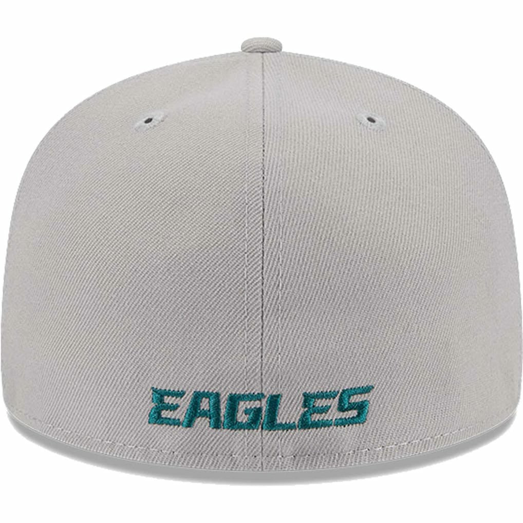 Philadelphia Eagles New Era Omaha 59FIFTY Fitted Hat - Gray on sale