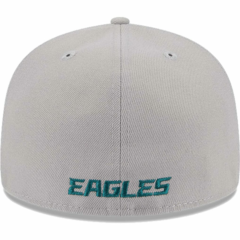 Philadelphia Eagles New Era Omaha 59FIFTY Fitted Hat - Gray on sale
