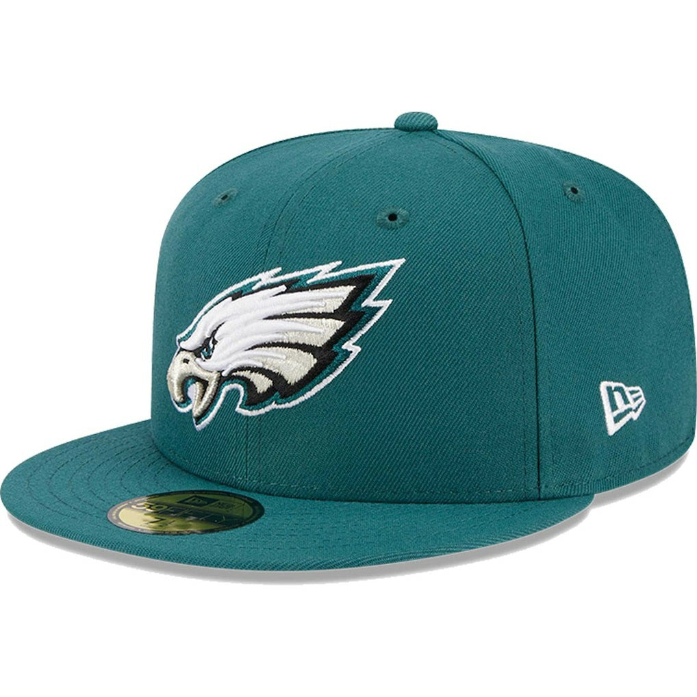 Philadelphia Eagles New Era Omaha 59FIFTY Fitted Hat - Midnight Green for sale