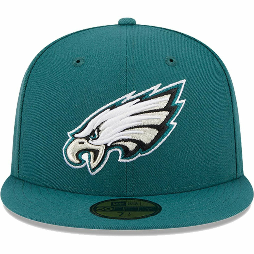 Philadelphia Eagles New Era Omaha 59FIFTY Fitted Hat - Midnight Green for sale