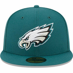 Philadelphia Eagles New Era Omaha 59FIFTY Fitted Hat - Midnight Green for sale