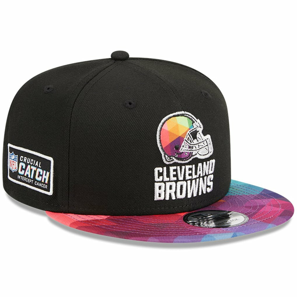 Cleveland Browns New Era 2023 NFL Crucial Catch 9FIFTY Snapback Hat - Black sale