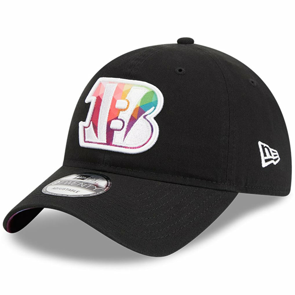 Cincinnati Bengals New Era 2023 NFL Crucial Catch 9TWENTY Adjustable Hat - Black on sale