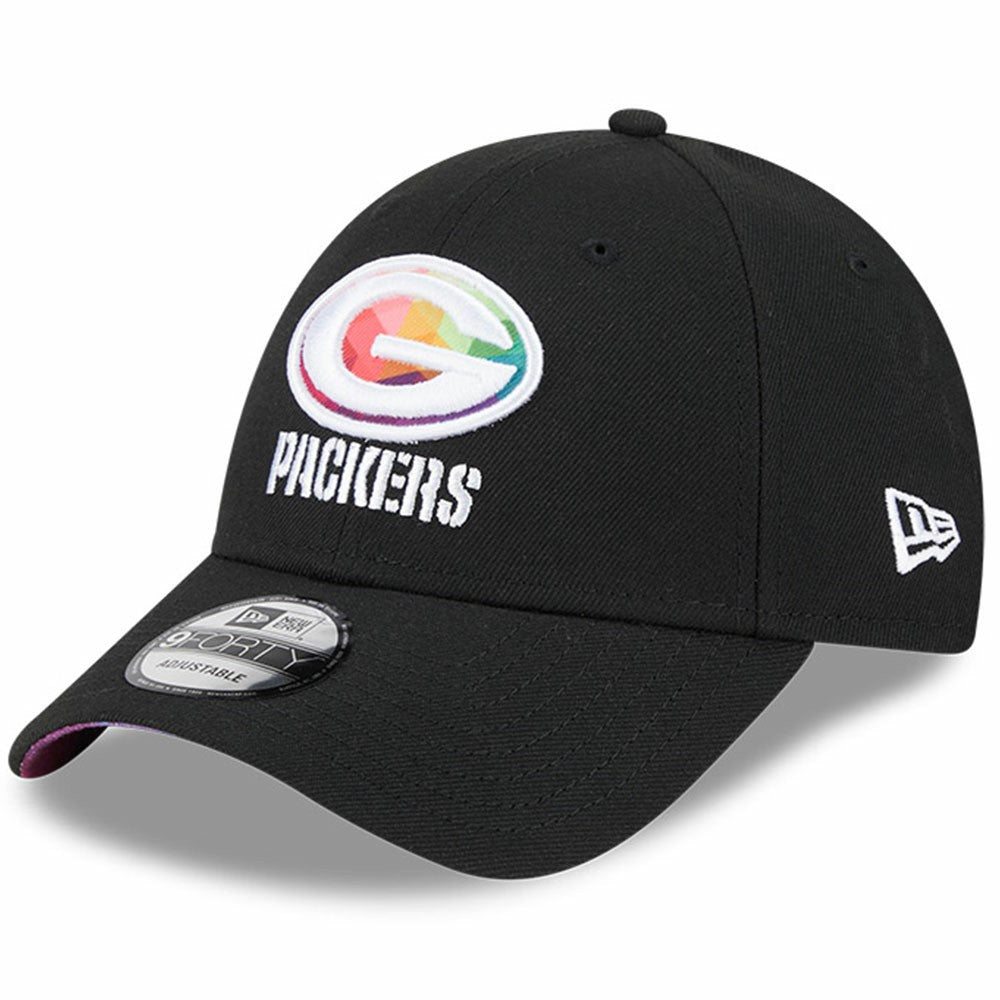 Green Bay Packers New Era 2023 NFL Crucial Catch 9FORTY Adjustable Hat - Black outlet