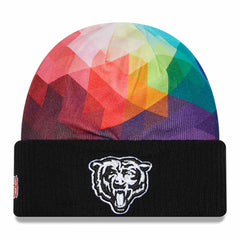 Chicago Bears New Era 2023 NFL Crucial Catch Cuffed Knit Hat - Black for sale