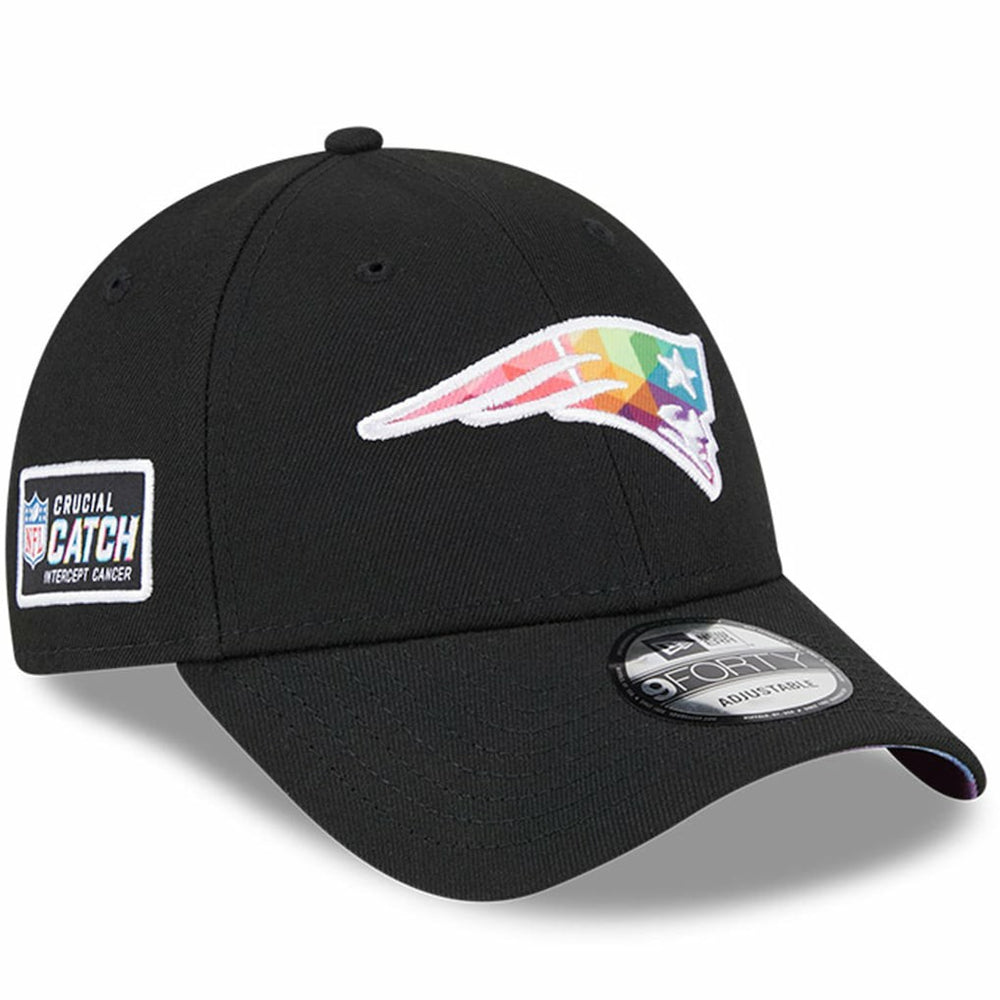 New England Patriots New Era 2023 NFL Crucial Catch 9FORTY Adjustable Hat - Black sale
