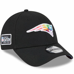 New England Patriots New Era 2023 NFL Crucial Catch 9FORTY Adjustable Hat - Black sale