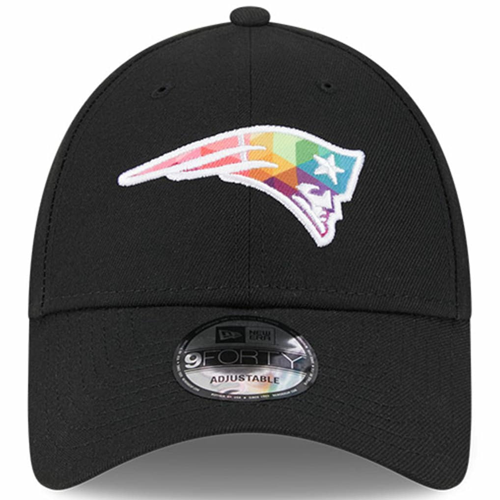 New England Patriots New Era 2023 NFL Crucial Catch 9FORTY Adjustable Hat - Black sale