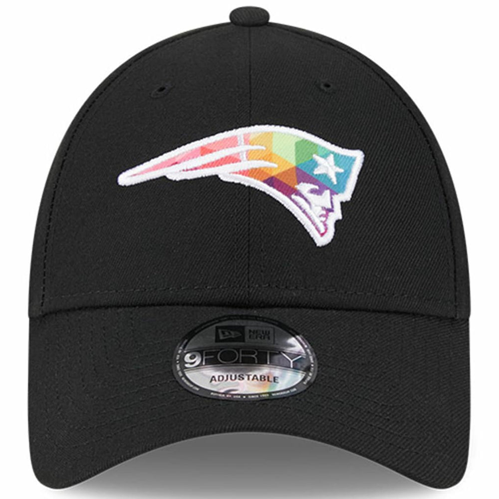 New England Patriots New Era 2023 NFL Crucial Catch 9FORTY Adjustable Hat - Black sale