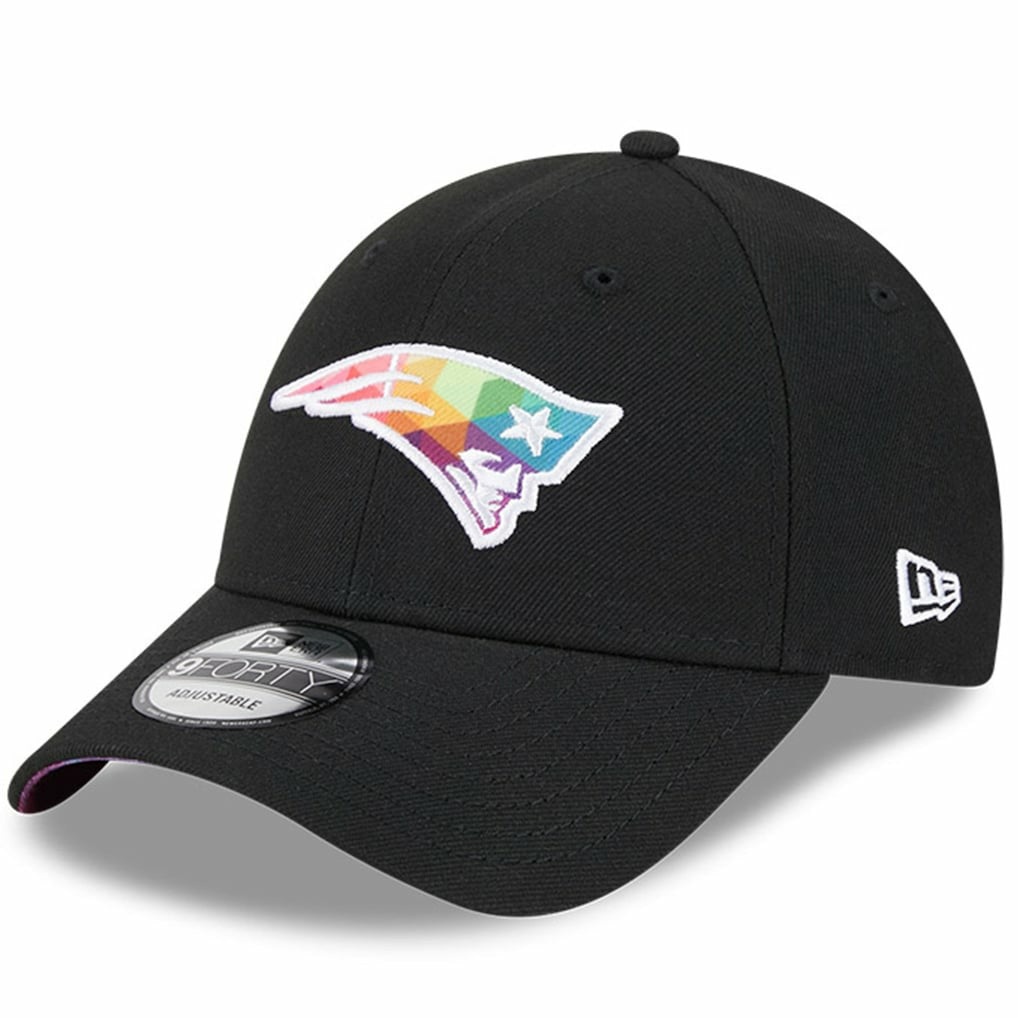 New England Patriots New Era 2023 NFL Crucial Catch 9FORTY Adjustable Hat - Black sale