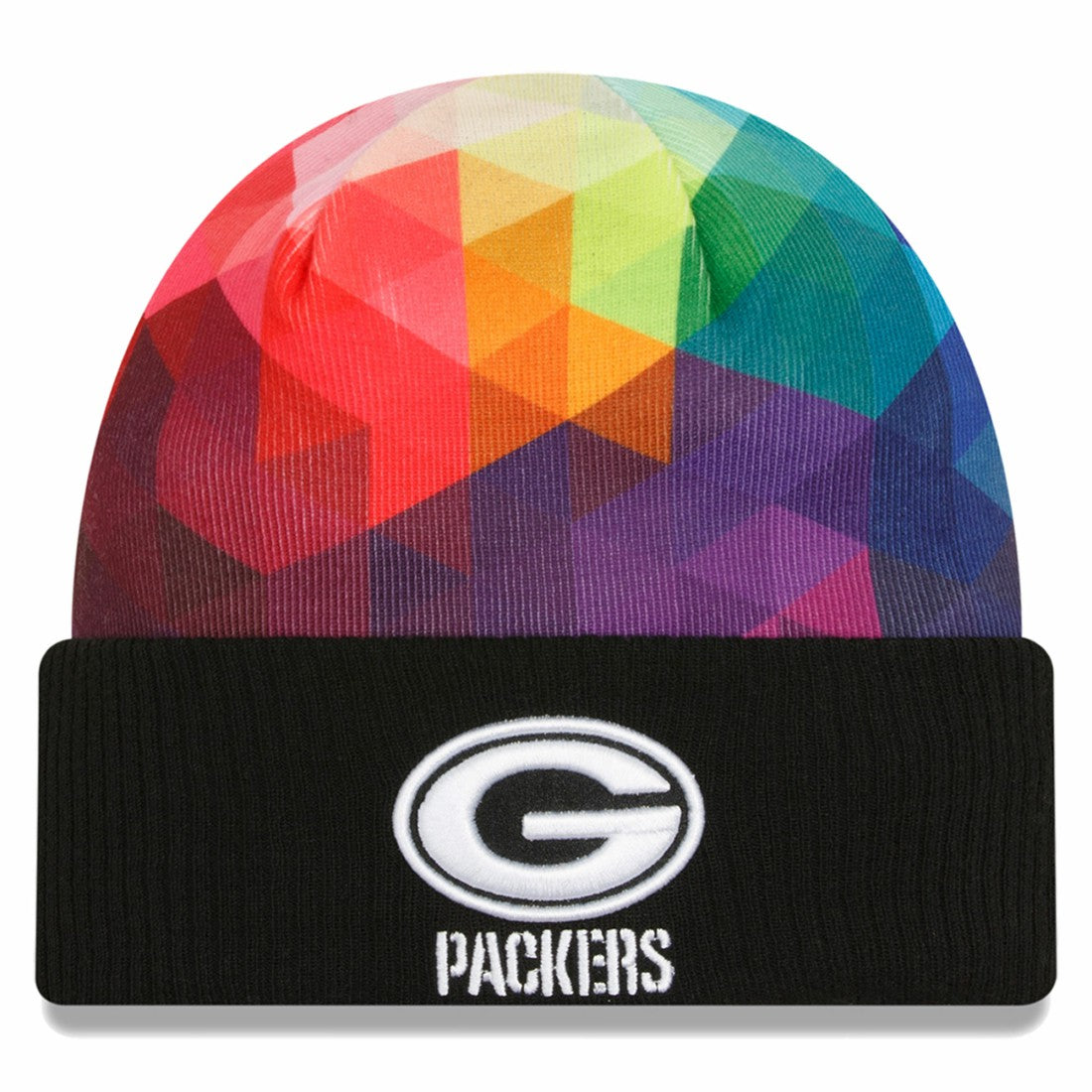 Green Bay Packers New Era 2023 NFL Crucial Catch Cuffed Knit Hat - Black online