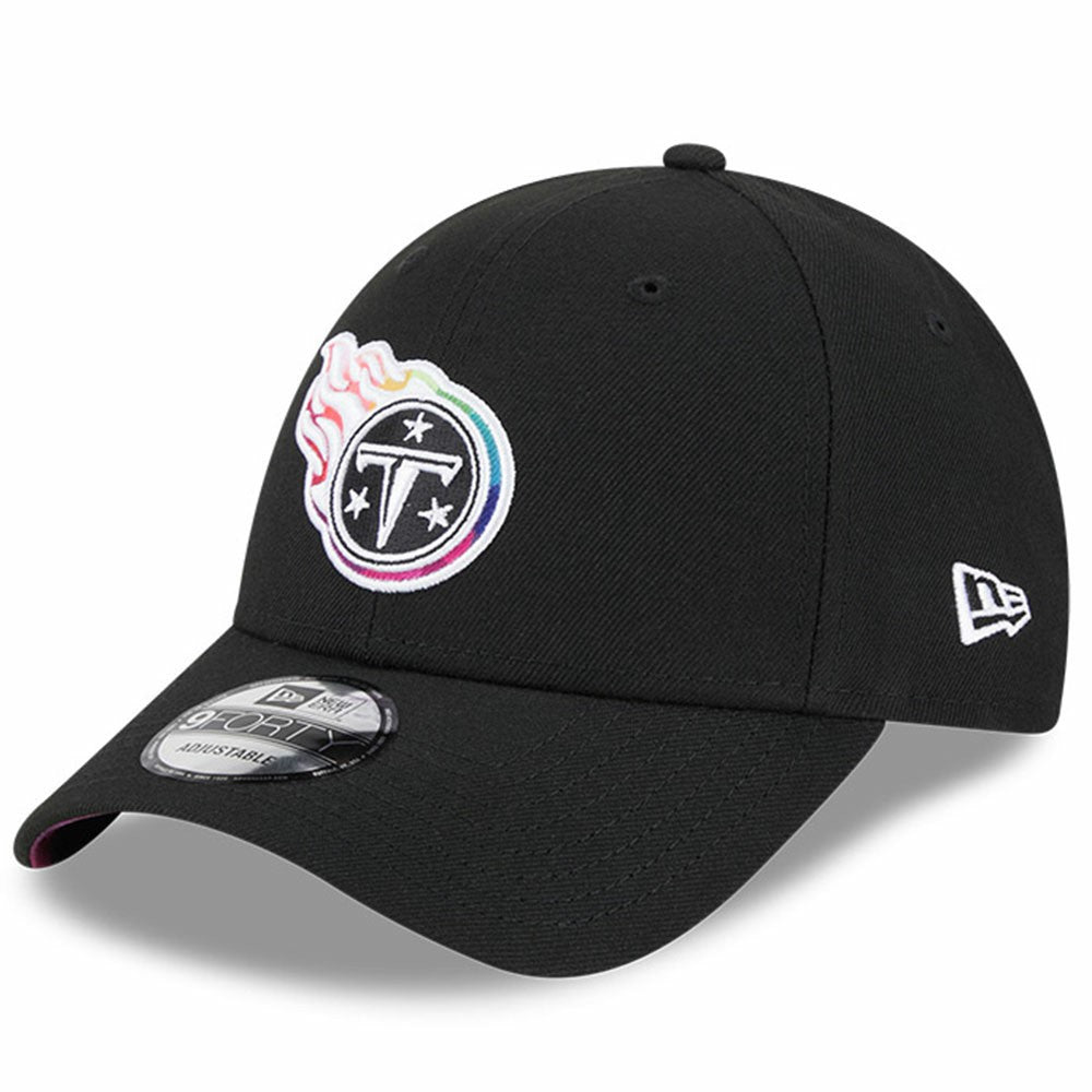 Tennessee Titans New Era 2023 NFL Crucial Catch 9FORTY Adjustable Hat - Black discount