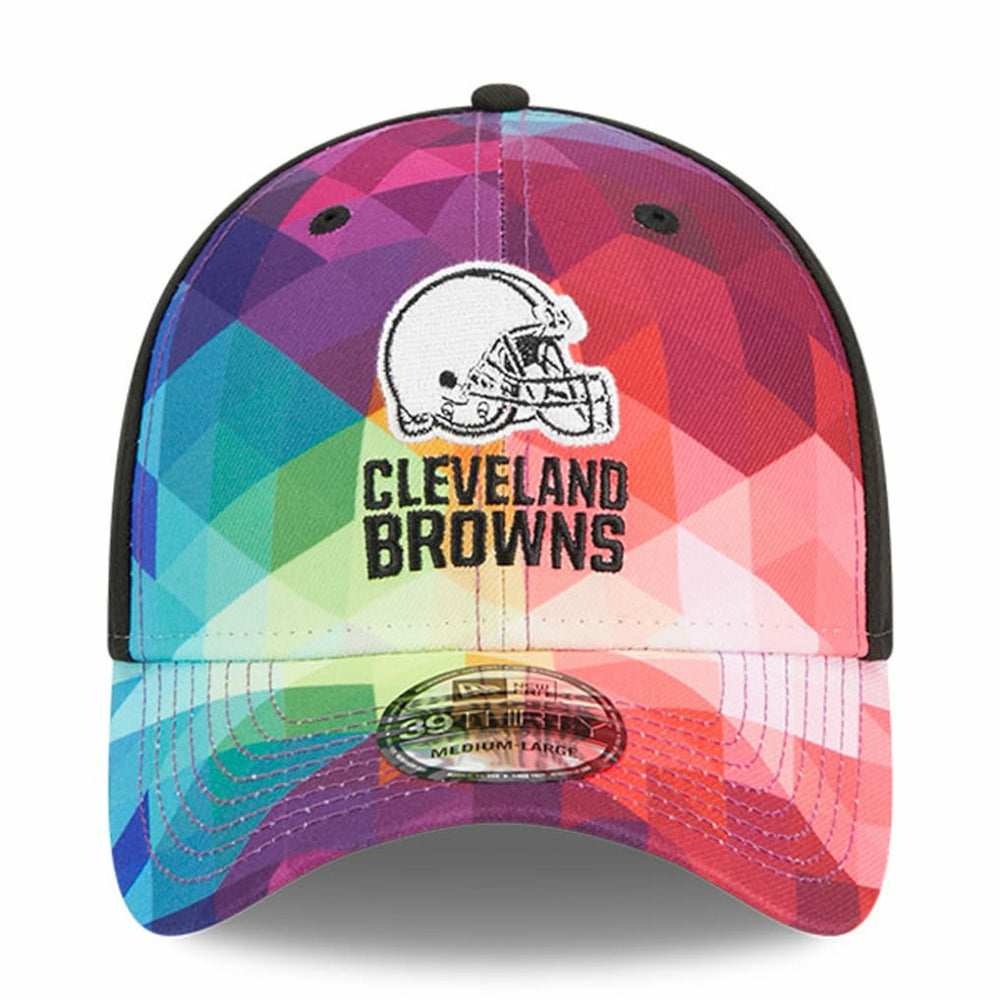 Cleveland Browns New Era 2023 NFL Crucial Catch 39THIRTY Flex Hat - Pink discount