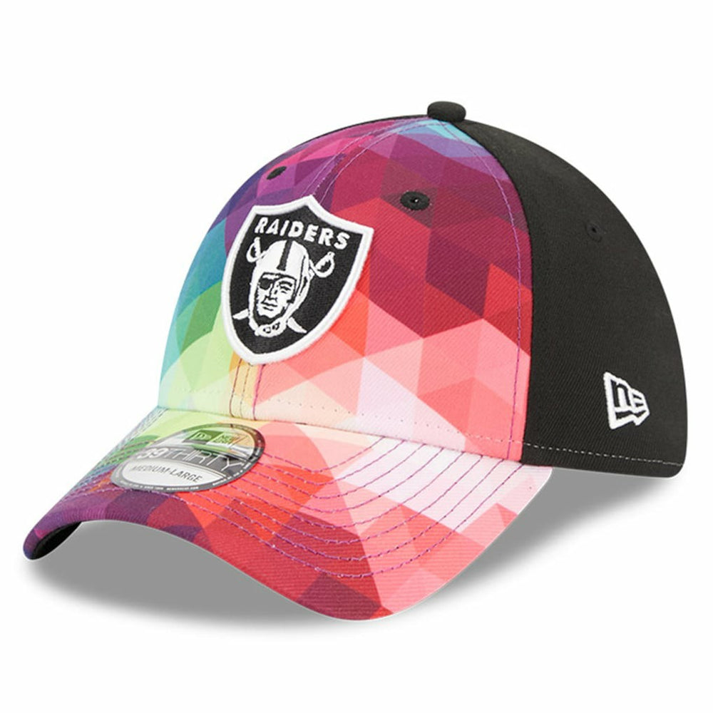 Las Vegas Raiders New Era 2023 NFL Crucial Catch 39THIRTY Flex Hat - Pink for sale